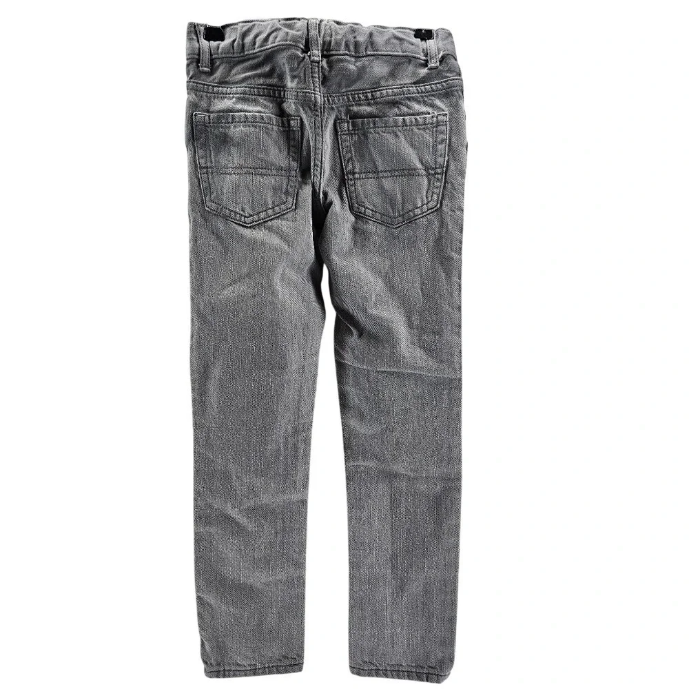 Children's‎ Place Skinny Jeans youth size 7 light gray wash 100% Cotton EUC